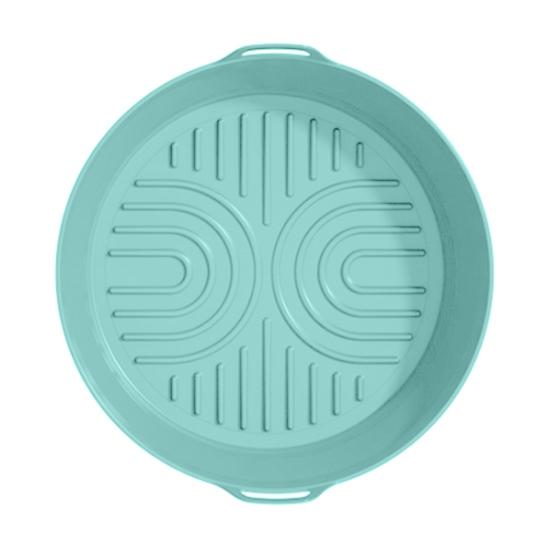 Силиконовый вкладыш для аэрофритюрницы Круглый Квадратный Складной Коврик для выпечки Пищевой Корзина Антипригарный Термостойкий Аксессуары для аэрофритюрницы