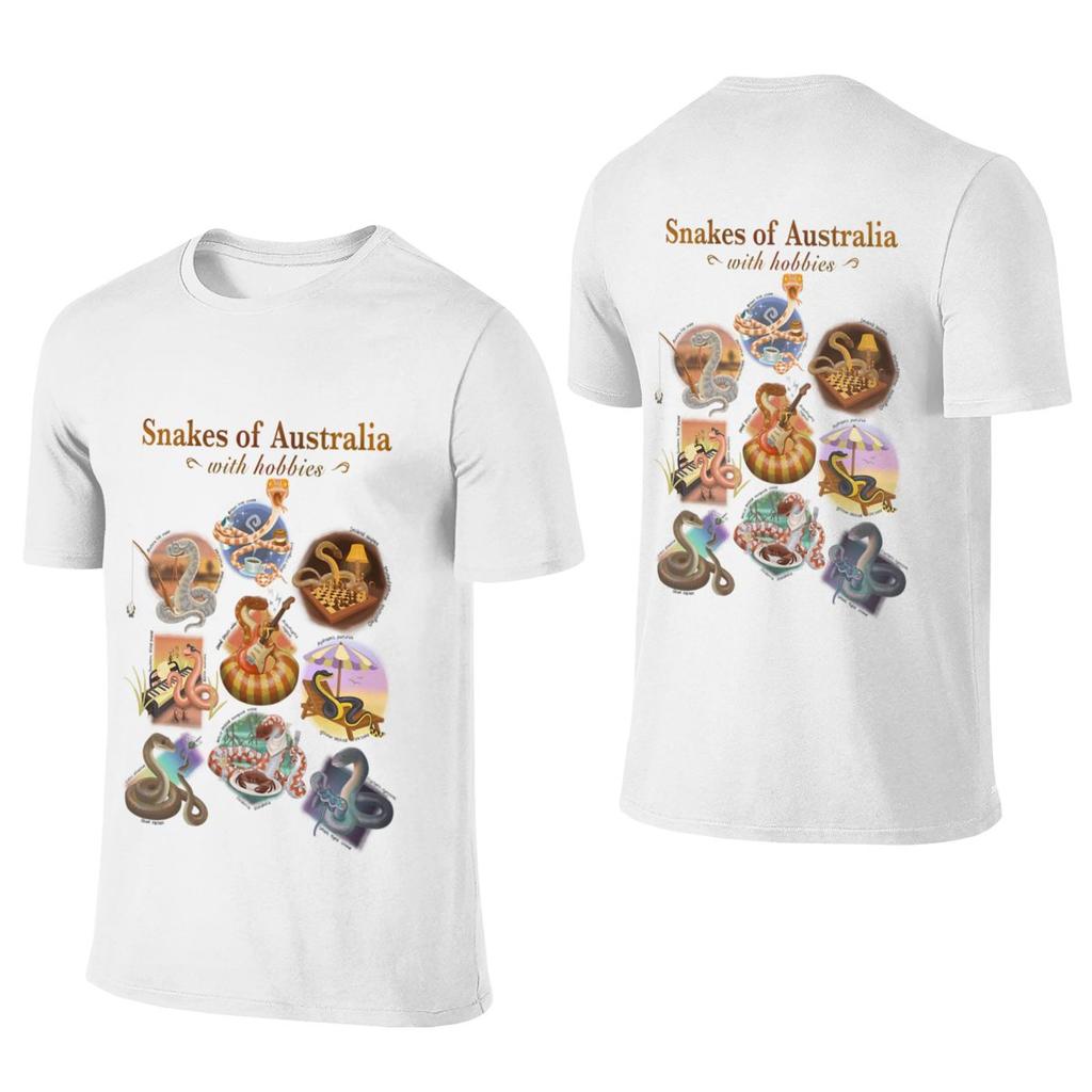 Australian Snake Print Reversible Moisturewicking Breathable Tee Premium Finish For Daily Wear Outdoor Trips