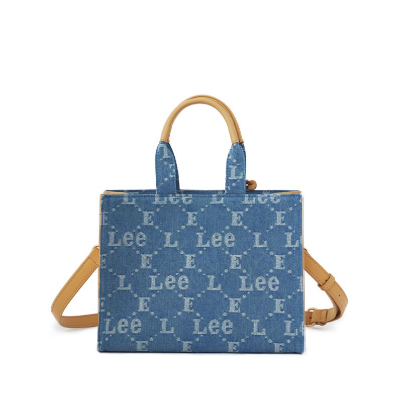 New Lee Fabric Tote Bag, Crossbody Bag, Shoulder Bag, Handbag Small Women's Denim Blue LE240004M-503