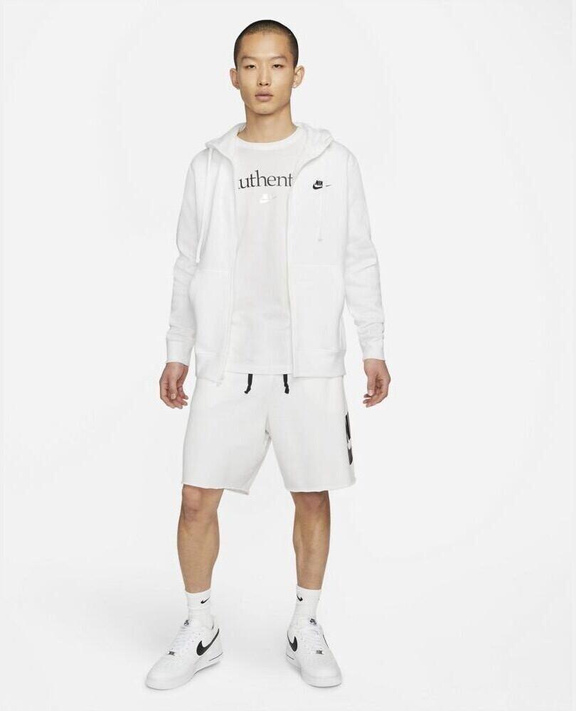 Куртка Nike Hoodie Club Fleece (BV2645) белый/черный