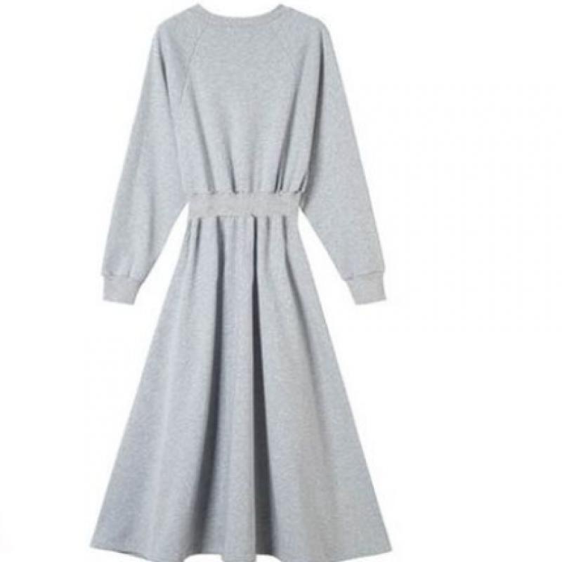 Shop Women S Round Neck elaStic waiSt Plain Long dreSS Wld Wdr SiS069