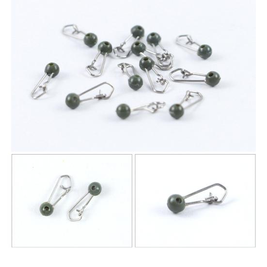 20 шт. Застежки-карабины для лески и грузила, Зажимы для рыбалки, Маленький мини-дизайн, Легко носить, Пресноводные, Из нержавеющей стали, Рыболовные снасти