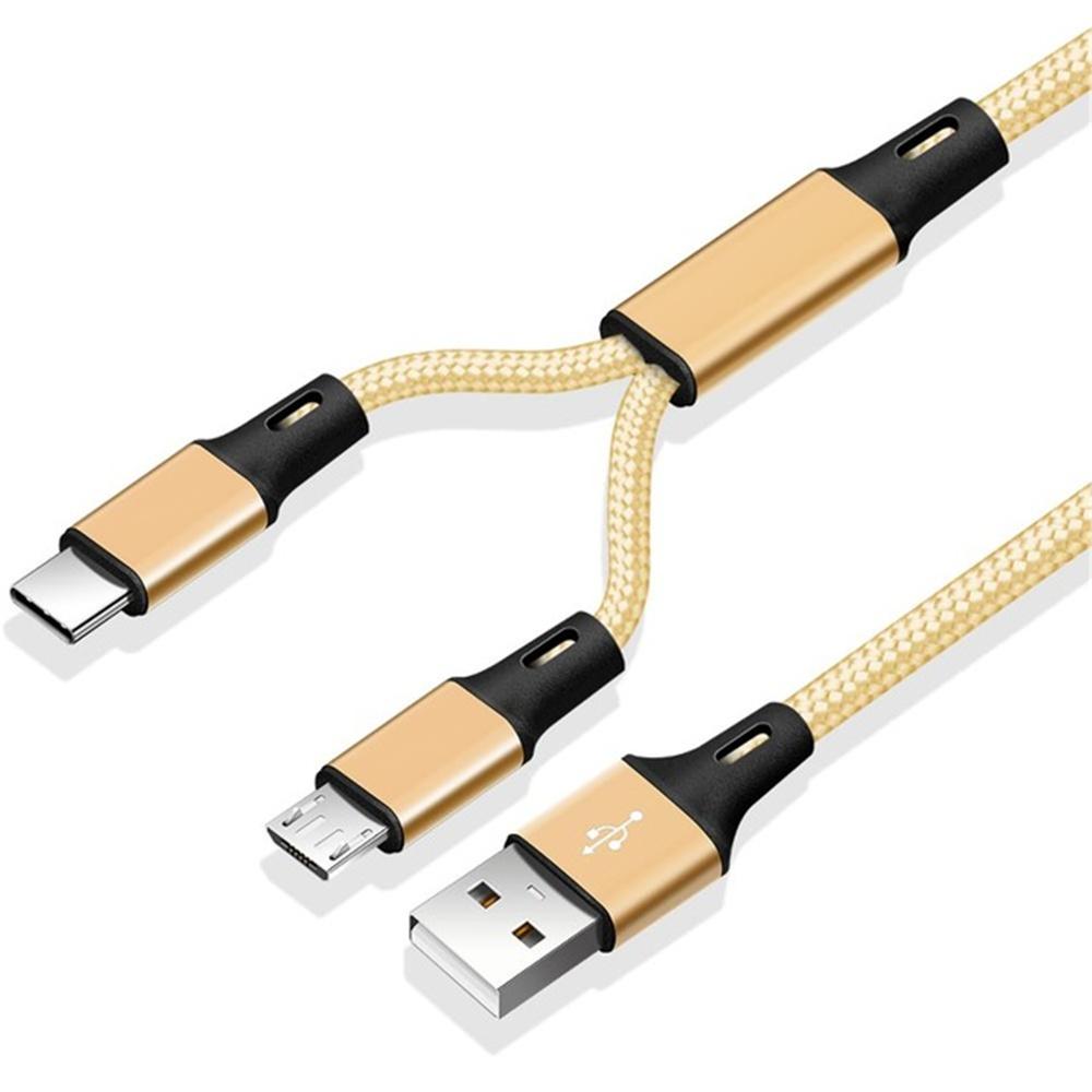 Charging Wire Type C Cables Micro USB Fast Charge Cable Phone Charge Cord Charger Cable Y Splitter