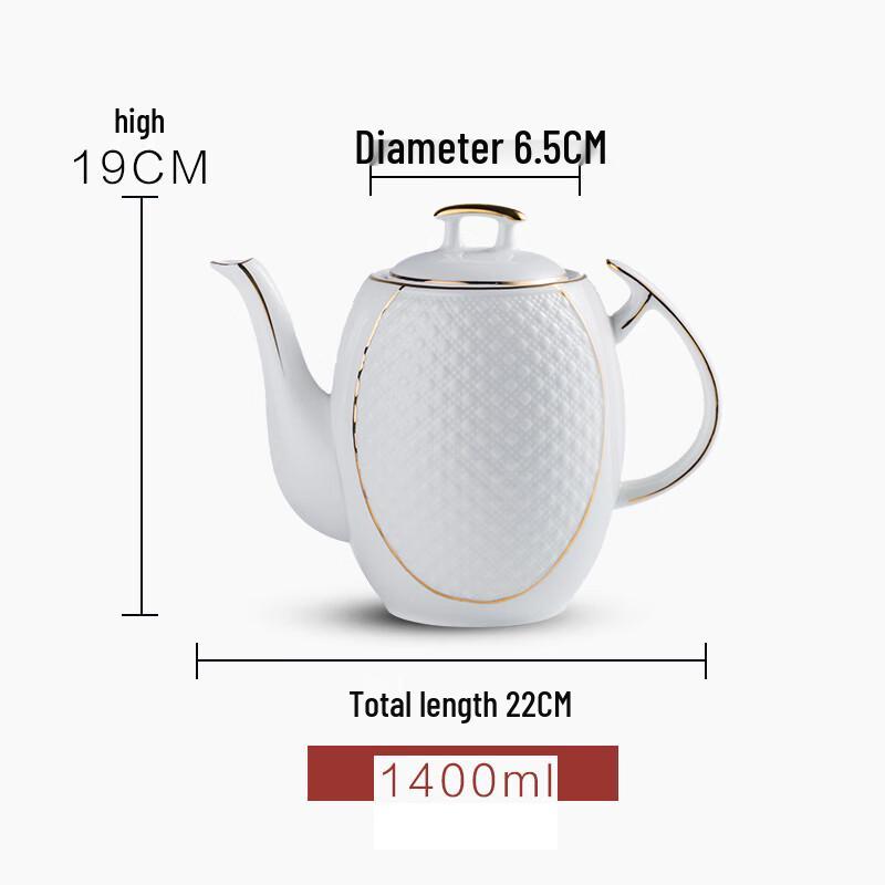 Ханью Европейский Стиль Золотой Керамический Чайник для Воды