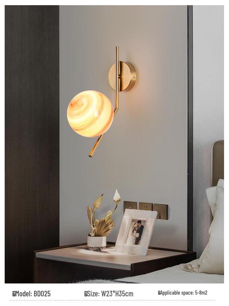 Modern Nordic LED Wall Lamp for Bedroom and Living Spaces