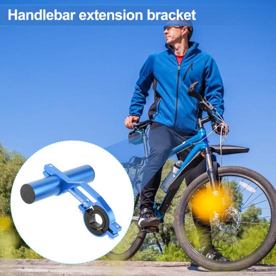Aluminum Alloy Bicycle Handlebar Extender Quick Installation Handlebar Extension Bracket for Bike Light Phone Code Handlebar Cross Bar