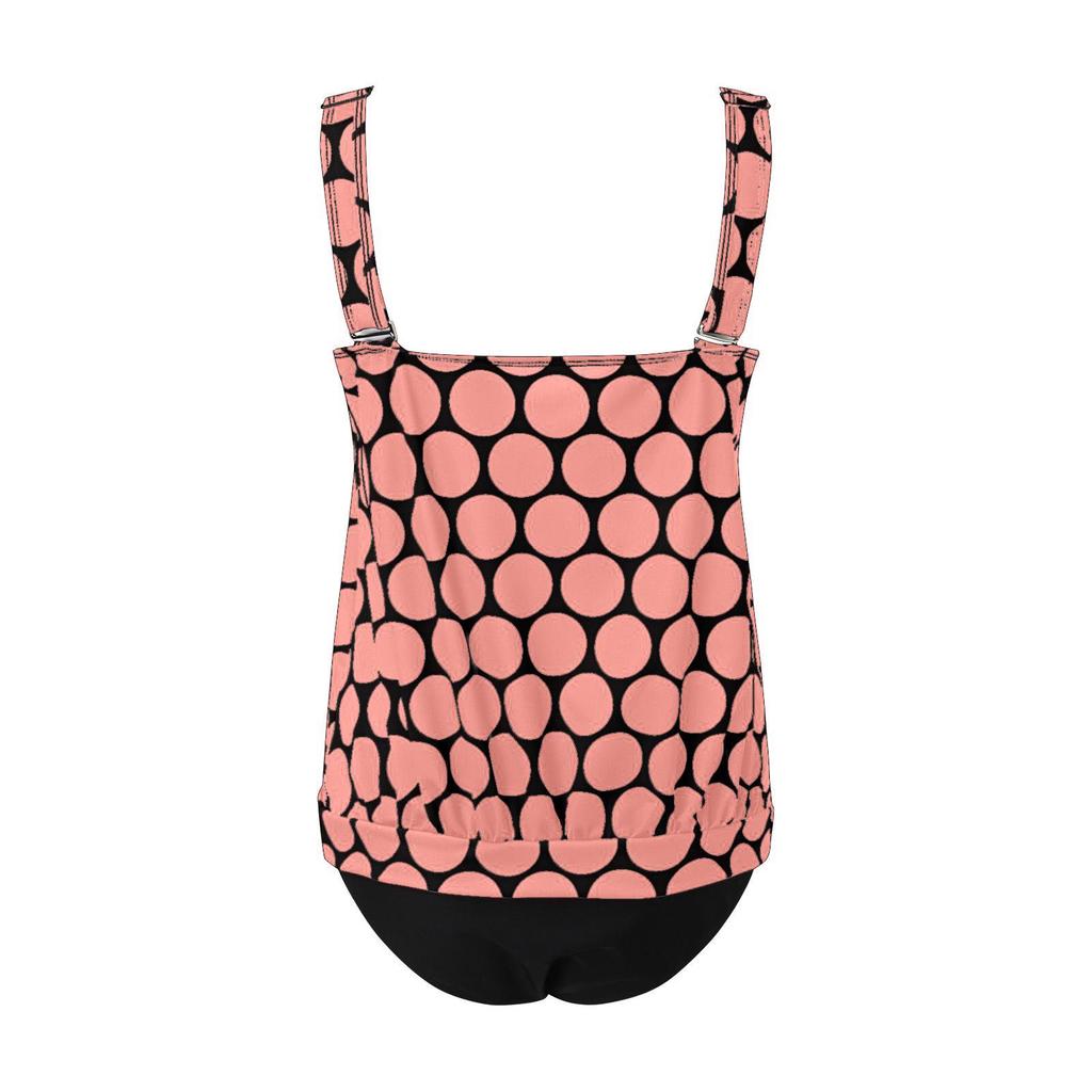 2023 Модное европейское и американское сексуальное танкини больших размеров с принтом