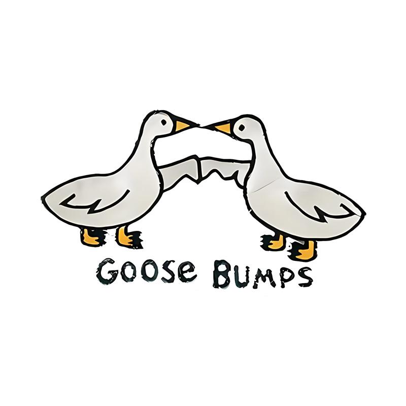 DS55#8x15см Юмористические наклейки с изображением мультяшного гуся - глянцевые, водостойкие виниловые самоклеящиеся наклейки для автомобиля