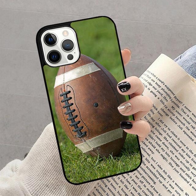 Чехол для телефона в виде мяча для регби для iPhone 17 Air 16 15 14 13 12 Pro Max Plus Max Защитная крышка