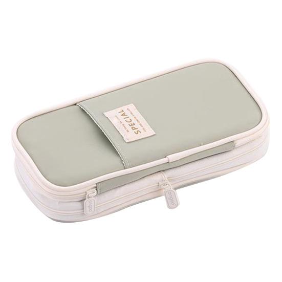 Большая вместительная сумка для ручек, портативный органайзер для хранения, сумка на молнии, канцелярские принадлежности, пенал, офисные принадлежности