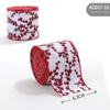 Xmas Gift Christmas Ribbon DIY Burlap Ribbon New Fabric Swirl Ribbon