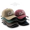 Women's washed letter baseball cap, outdoor sports cap, men's travel sun hat, duckbill cap