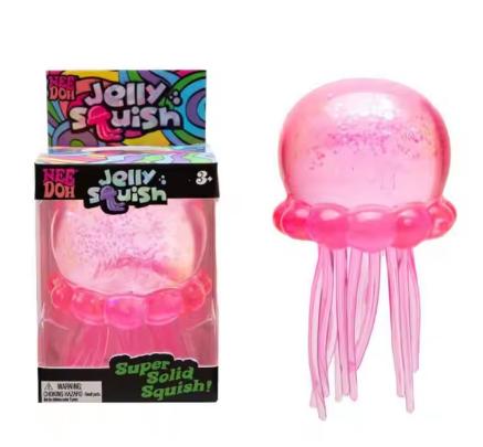 Jellyfish Squish Toy, Soft and Squishy Sensory Toy for Stress Relief, Popular for All Ages Gift