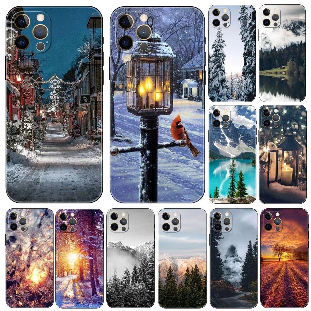 Чехол для телефона с пейзажем для iPhone Samsung Galaxy Redmi Xiaomi Oppo OnePlus Note SA 7 8 9 10 11 12 13 14 20 21 22 23 53 54 Pro Max Plus Ultra TPU Soft