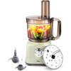 Food Processors, 800W Multifunctional Vegetable Chopper & Meat Grinder for Slicing, Shredding, Puree and Dough,8 Cup Easy-clean Bowl