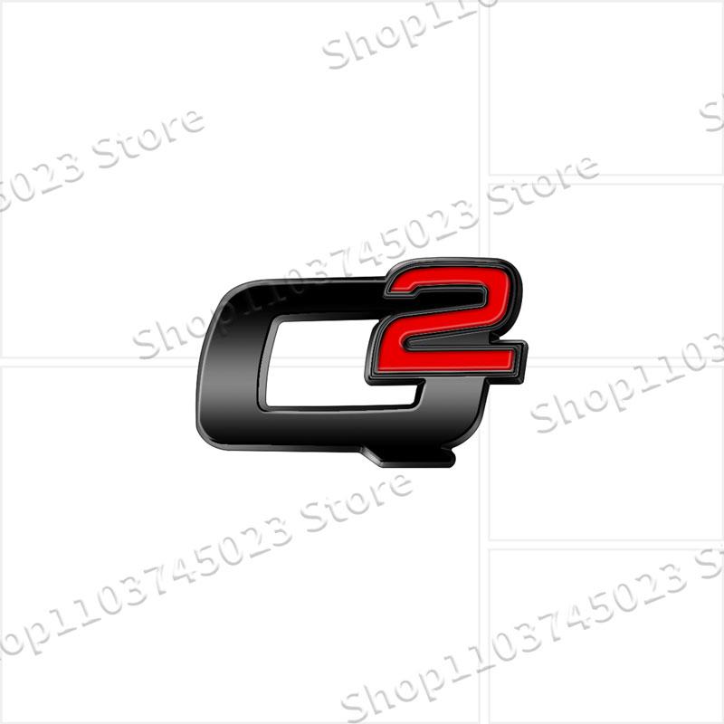 3D Metal Car Decor Q2 Q4 Logo Emblem Rear Trunk Badge Fender Sticker For Alfa Romeo 147 155 156 Giulia Giulietta Mito StelvioHA8