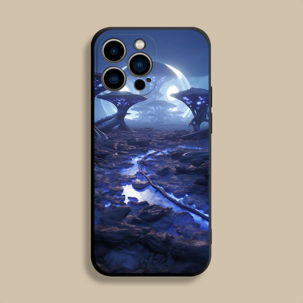 A-Alien E-Earth Phone Case For iPhone 17,16,15,14,13,12,Pro,Max,Plus,E,SE4,Air,Mini Black Soft Cover