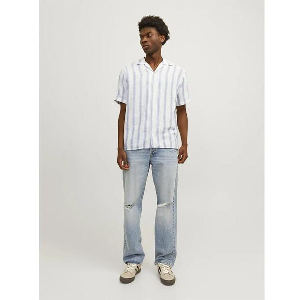 Jack & Jones Noto Stripe Resort рубашка с коротким рукавом