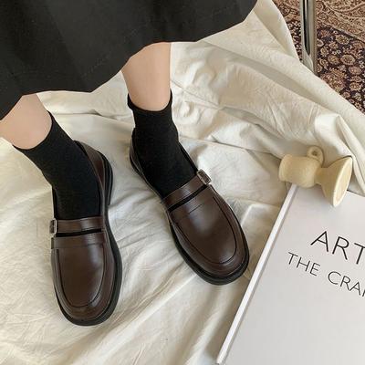 Туфли для женщин черные женские туфли-лодочки на низком каблуке элегантные лоферы из роскошной кожи повседневные с круглым носком стильные L для отпуска популярные 39 в продаже