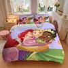 3pcs set Disney Princess Friendship1pc of quilt cover+2pcs of pillowcase, no core, print bedding, All Seasons Bedroom Setting116