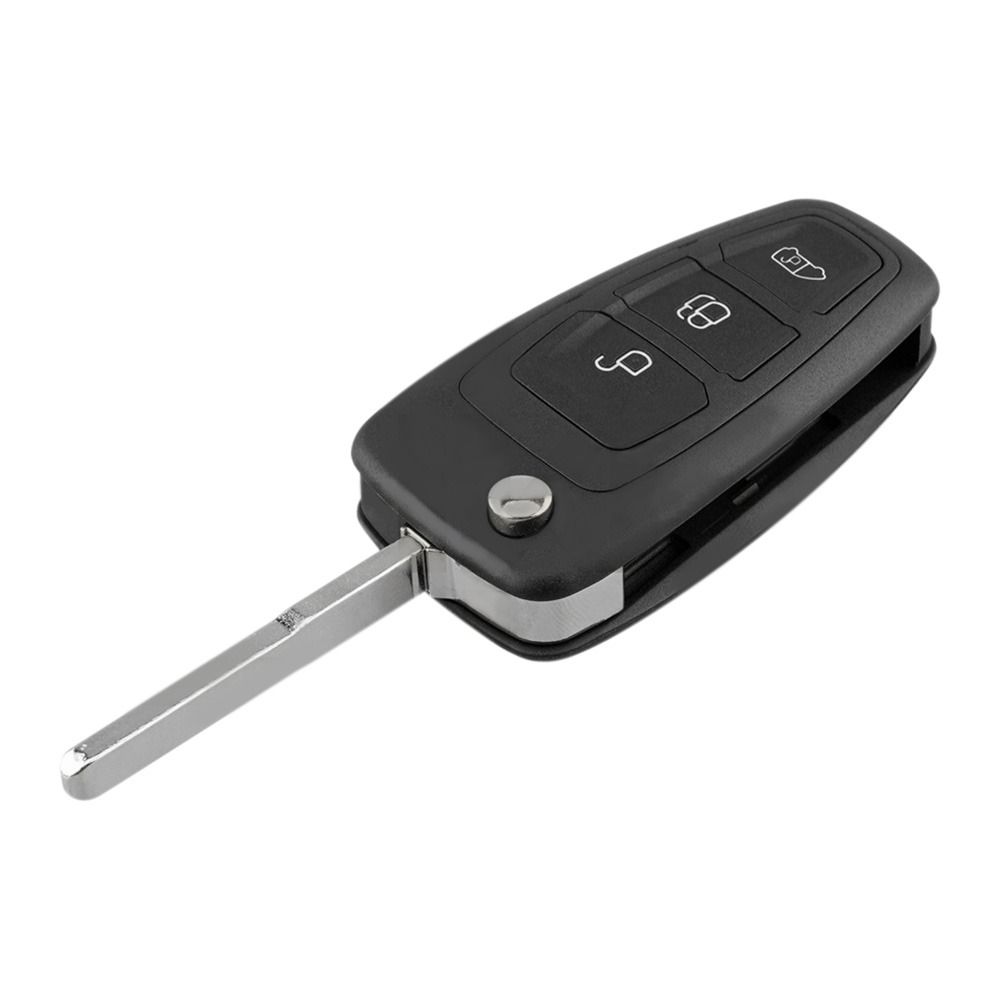 Черный Корпус Дистанционного Ключа HU101/F021 Лезвие Автомобильный Ключ Чехол для Брелока-Пульта для Ford Focus Fiesta