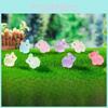 Glow In The Dark Mini Pig Resin Figurine For Diy Moss Garden And Crafting