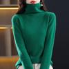 Женский кашемировый свитер Qinghe Cashmere 30% Кашемир 70% Шерсть Осенне-зимний кашемировый пуловер Мягкий и теплый