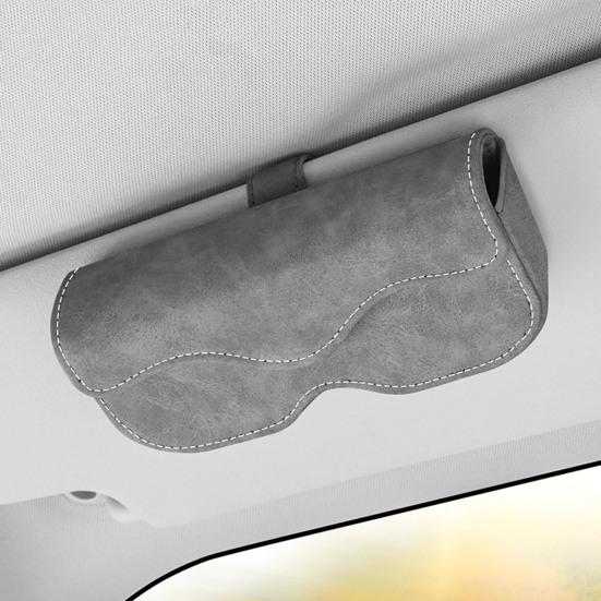 Car Storage Box with Strong Magnetic Closure for Sunglasses And Glasses Soft Velvet Lining