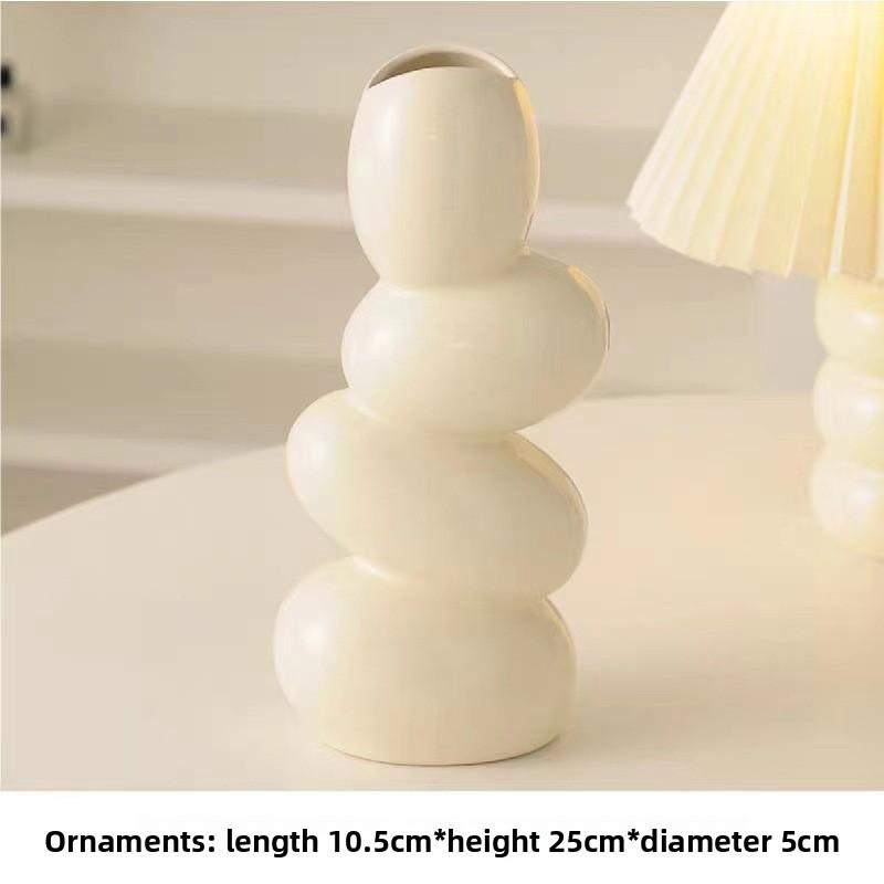 Роскошная ваза-галька декор Минималистичный цветочный горшок для гостиной ТВ-тумба Настольное украшение