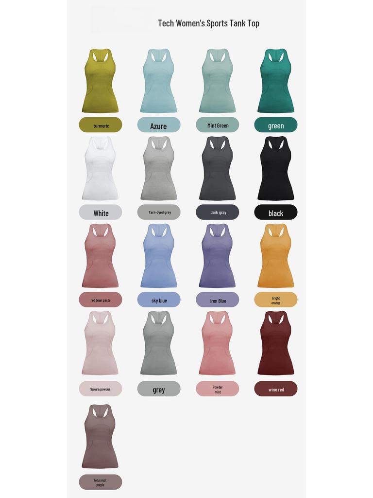 Высокоэластичный бесшовный женский быстросохнущий жилет для йоги без рукавов