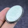 Амазонит Драгоценный камень 925 Стерлинговое серебро Ювелирное кольцо Размер 7