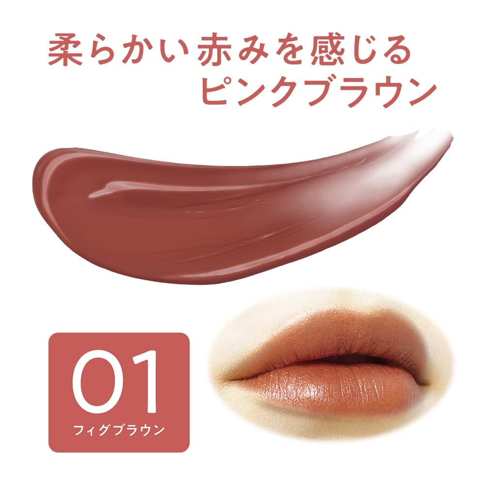CEZANNE Lip Color Shield 01 Fig Brown Гелевая пленка для губ Красивый цвет 3,7 г Стойкая