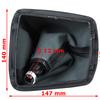 Skoda Octavia II 07-14 gear shift knob BLACK ABS + gaiter with frame 5 SPEEDS