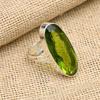 Gorgeous Peridot Gemstone Handmade 925 Solid Sterling Silver Ring Jewelry For Her