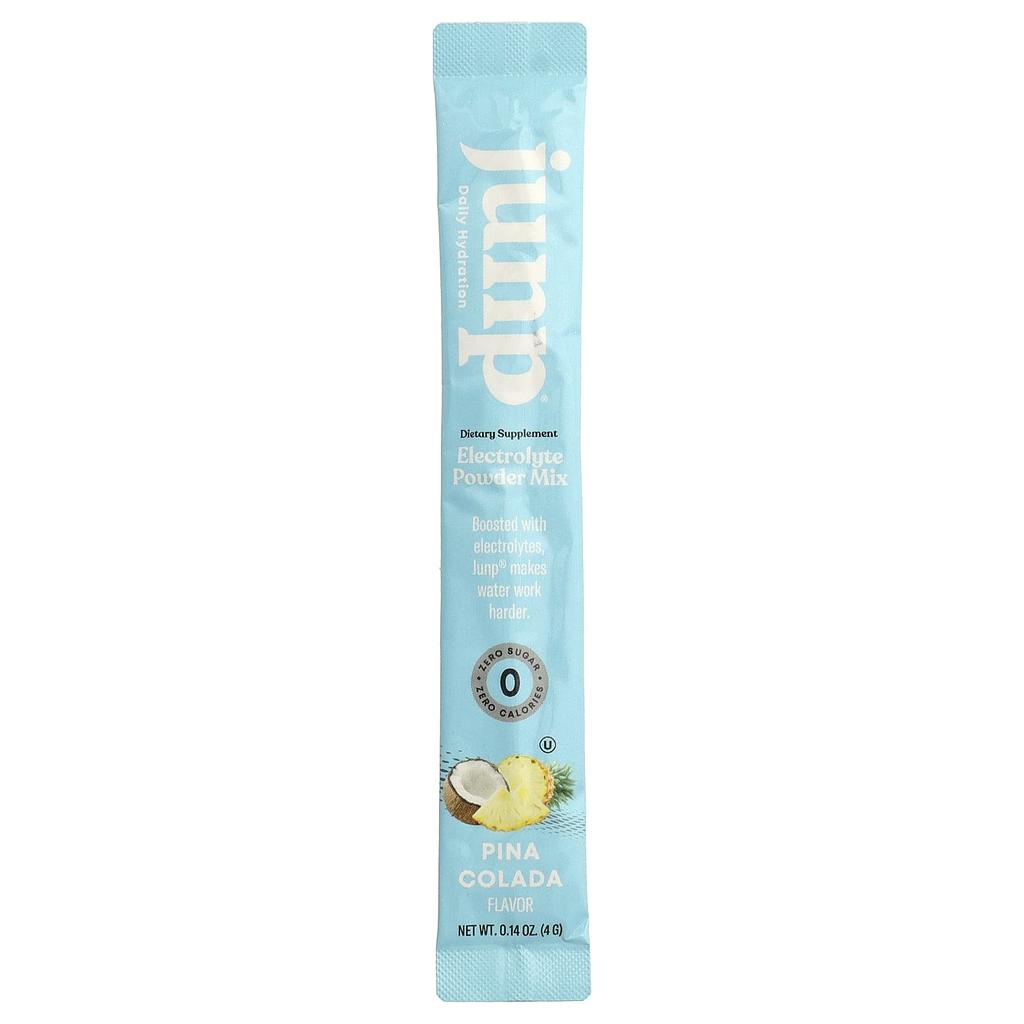 JUNP Hydration Electrolyte Powder Mix, Pina Colada, 5 Stick Packs, 4g (0.14oz) Each