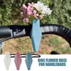 Gifts Silicone Bike Flower Vase Portable Bicycle Accessories Mini Vase Handlebars Decorative Flower Vase