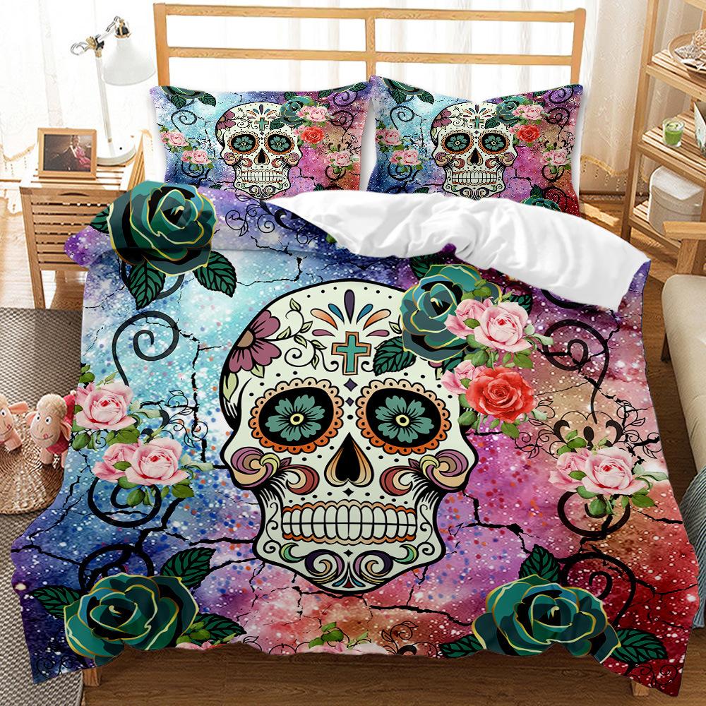 Sexy Beauty Skeleton Girl Bedding Set 3d Duvet Cover Polyester Comforter Cover Twin Queen King Single Size Luxury Fashion Gift