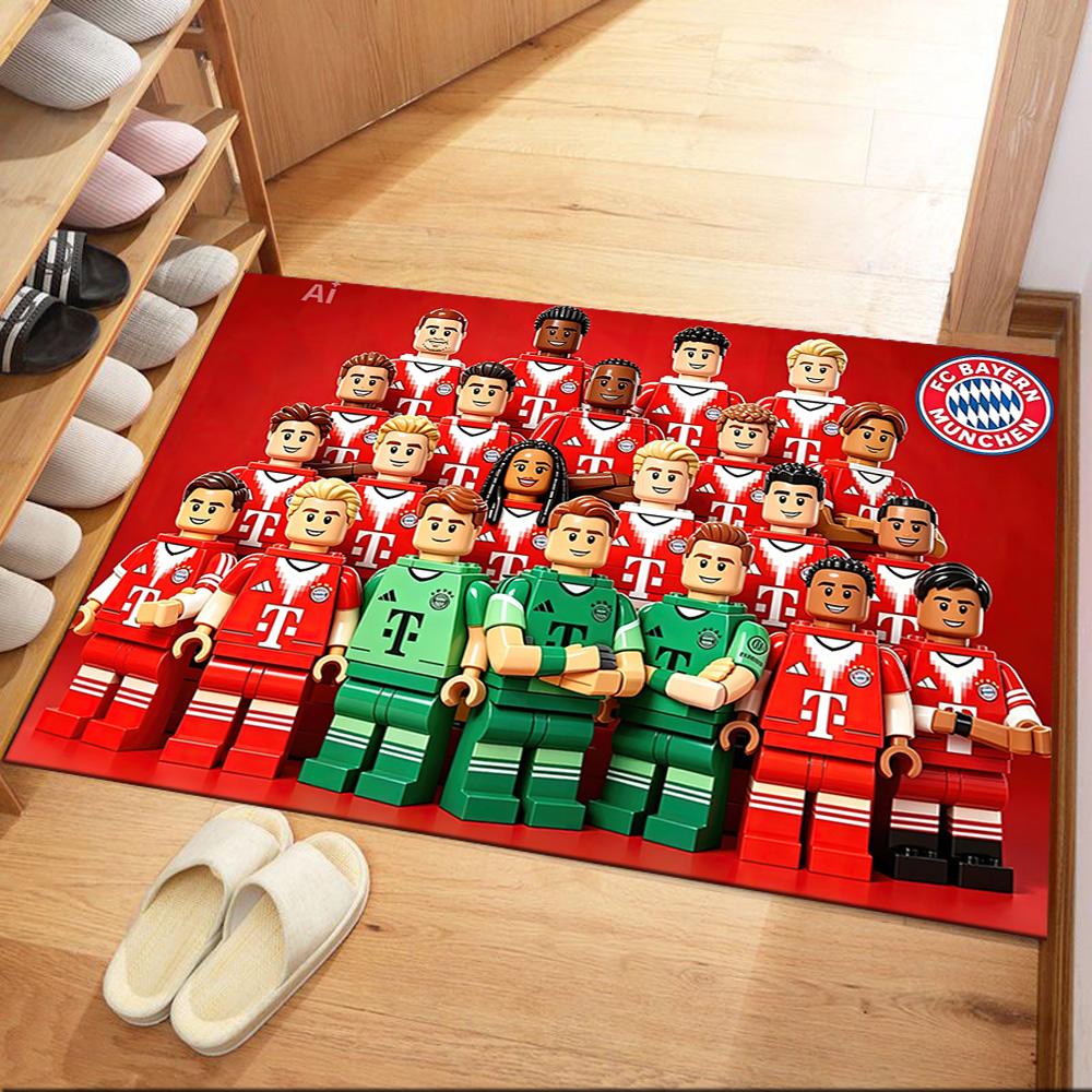 Bayern Munich Area Rug Design for Dormitory Balcony Dining Room Entryway Anti-slip Rug Office home decor Perfect Gift for Valentine's Wedding Birthday