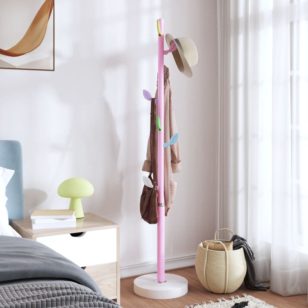Coat Rack Pink 172 cm Powder Coated Iron
