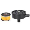 Air Compressor Silencer Filter Black Noise Muffler for Blowers Boilers Exhaust PortsPlastic