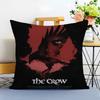 RRaven CCrow Movie Cushion Cover Washable Linen Pillowcase Soft  for Sofa Bed Cozy Home Room Decor