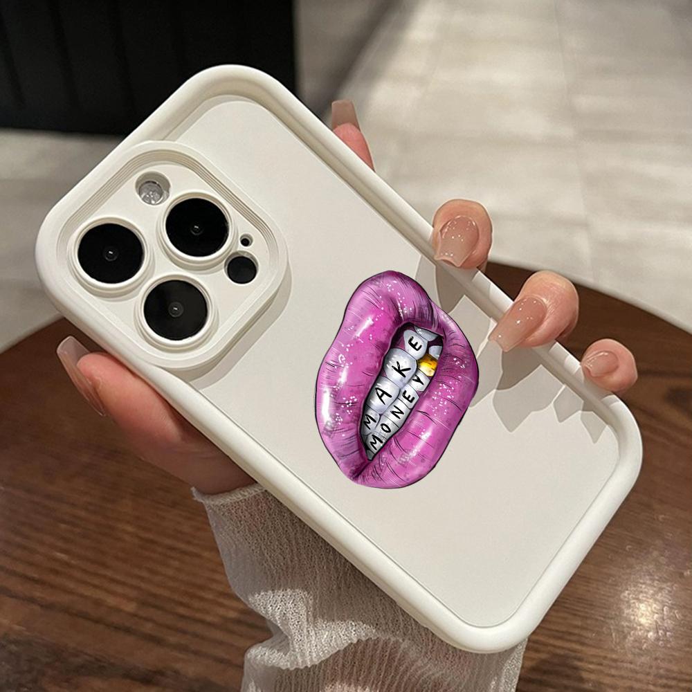 LZ20 Lips Kiss Design Silicone Phone Case for Xiaomi 11 Lite 5G 14T Redmi 14C 13C A3 Note 12 11 9 10 13 Pro Plus Shockproof Back Cover