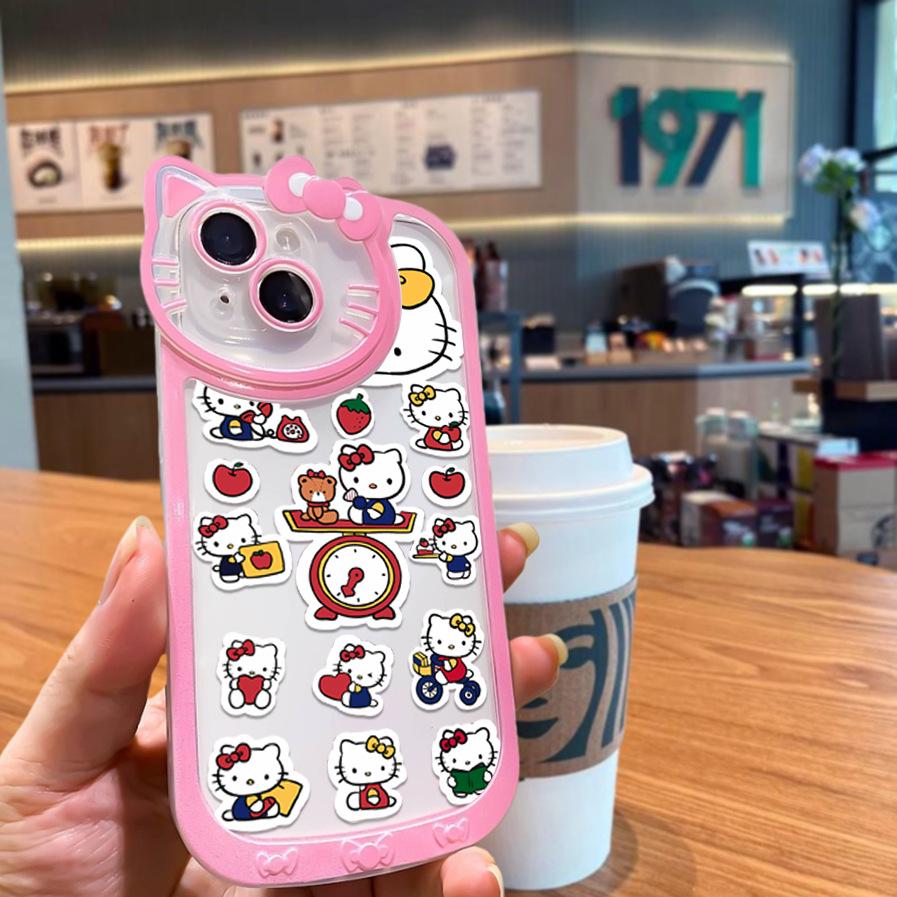 3D TK Милый чехол для телефона Sanrio KT Cat для Apple 16