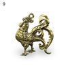 Retro Brass Zodiac Household Pet Animal Office Desk Ornament Home Decoration