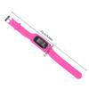 1pc LED Pedometer Bracelet Step Counter Watch 12/24H Time Display Step Counter Watch Silicone Step Tracker Fitness Watch