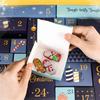 24 Days Empty Advent Calendar Boxes, Handmade Crafted Fillable DIY Christmas Countdown Box with Number Lids for Candy Toys Gifts