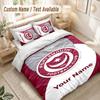 Custom Name Bedding Set 3 PiecesPortsmouth FC Print Duvet Cover + 2 Pillowcases Soft Bed Decor