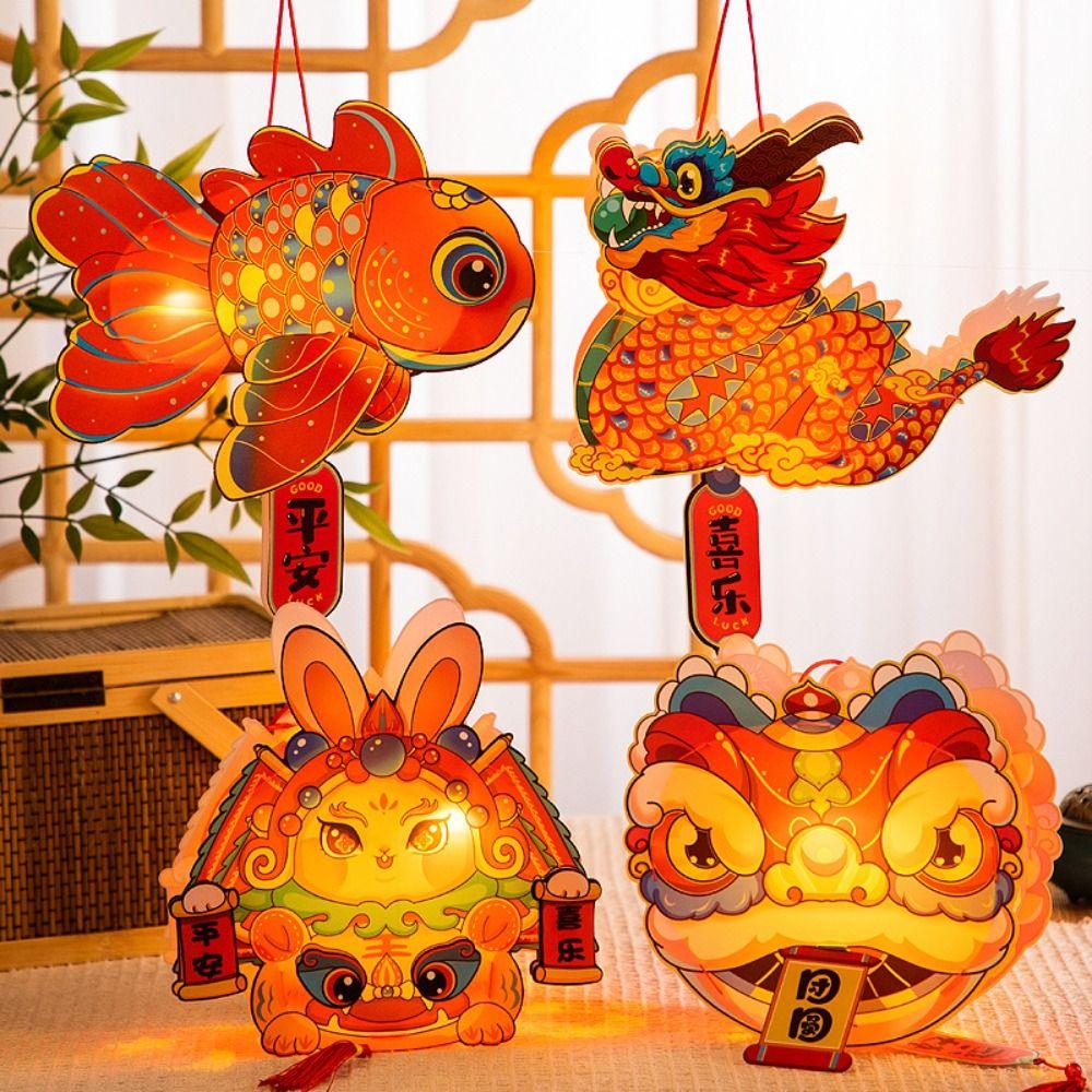 Cartoon Mid-Autumn Rabbit Lantern Chinese Style Antique Lantern Lantern Festival
