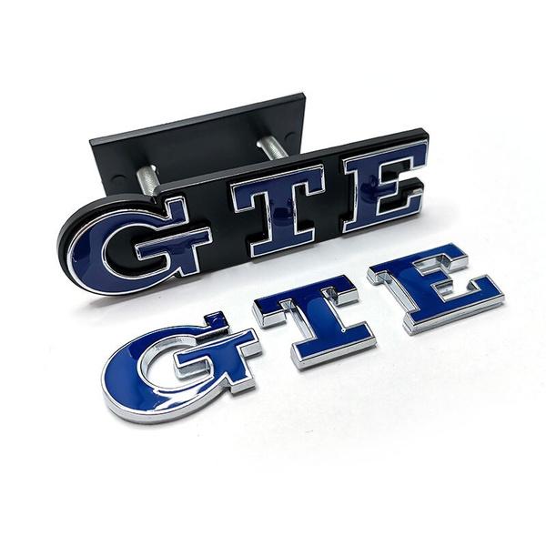 Металлическая хромированная наклейка GTE гриль и эмблема багажника автомобиля логотип значок для гибридного гольфа Passat Touareg Tiguan MK4 5 B5 B6