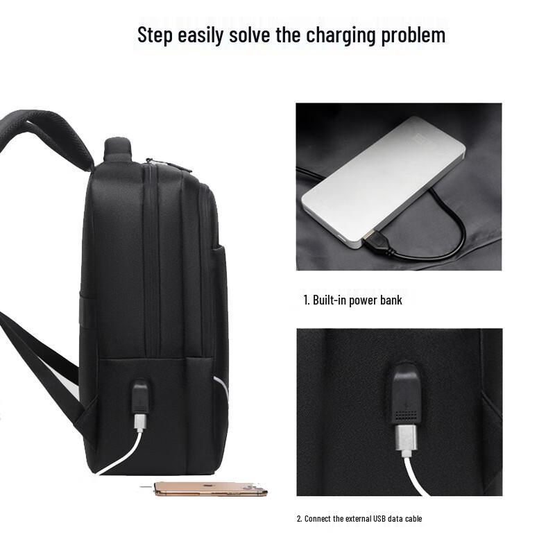 Мужской бизнес-рюкзак для ноутбука Lingjing 16 дюймов